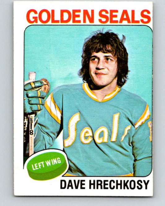 1975-76 O-Pee-Chee #156 Dave Hrechkosy  RC Rookie Seals  V5862
