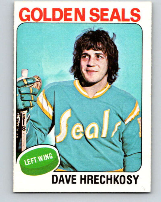 1975-76 O-Pee-Chee #156 Dave Hrechkosy  RC Rookie Seals  V5863