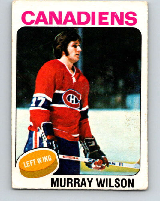 1975-76 O-Pee-Chee #162 Murray Wilson  Montreal Canadiens  V5886
