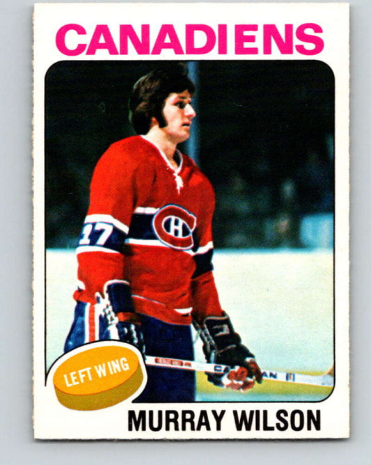 1975-76 O-Pee-Chee #162 Murray Wilson  Montreal Canadiens  V5887