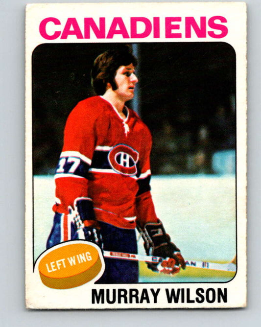 1975-76 O-Pee-Chee #162 Murray Wilson  Montreal Canadiens  V5888