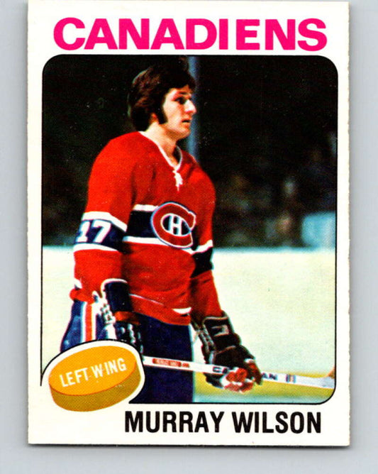 1975-76 O-Pee-Chee #162 Murray Wilson  Montreal Canadiens  V5889