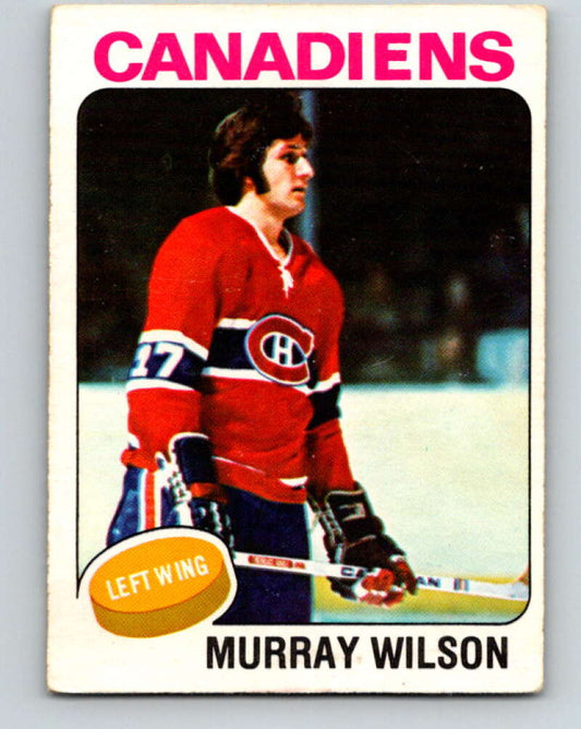 1975-76 O-Pee-Chee #162 Murray Wilson  Montreal Canadiens  V5890
