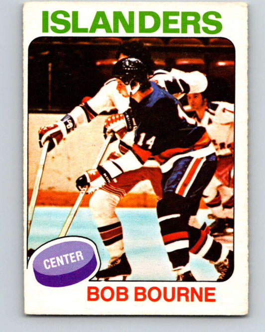 1975-76 O-Pee-Chee #163 Bob Bourne  RC Rookie New York Islanders  V5891