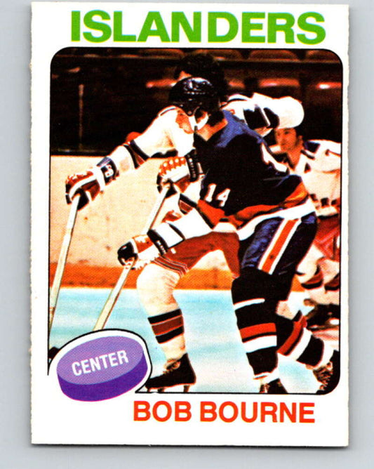 1975-76 O-Pee-Chee #163 Bob Bourne  RC Rookie New York Islanders  V5892