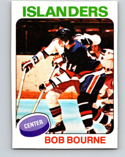 1975-76 O-Pee-Chee #163 Bob Bourne  RC Rookie New York Islanders  V5893