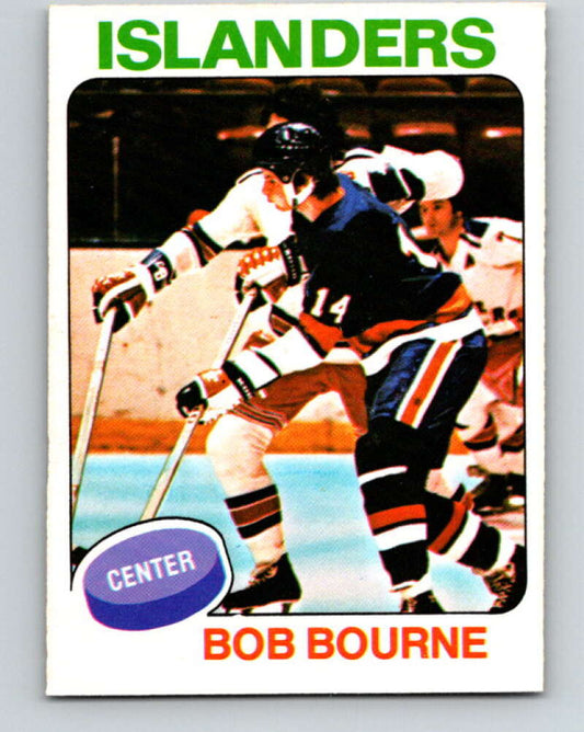 1975-76 O-Pee-Chee #163 Bob Bourne  RC Rookie New York Islanders  V5894