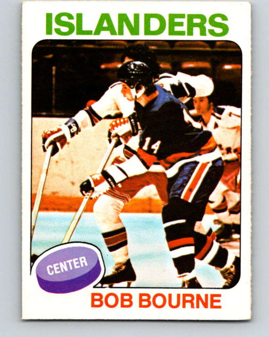 1975-76 O-Pee-Chee #163 Bob Bourne  RC Rookie New York Islanders  V5895