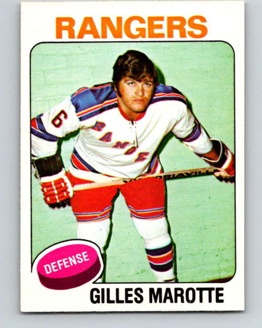 1975-76 O-Pee-Chee #164 Gilles Marotte  New York Rangers  V5898