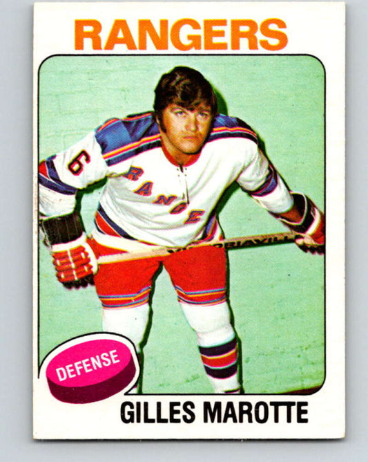 1975-76 O-Pee-Chee #164 Gilles Marotte  New York Rangers  V5899