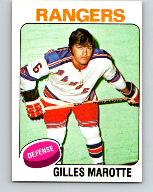 1975-76 O-Pee-Chee #164 Gilles Marotte  New York Rangers  V5900