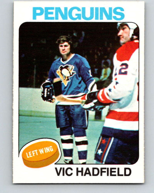1975-76 O-Pee-Chee #165 Vic Hadfield  Pittsburgh Penguins  V5903