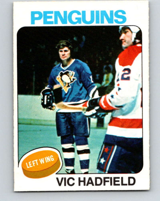 1975-76 O-Pee-Chee #165 Vic Hadfield  Pittsburgh Penguins  V5904