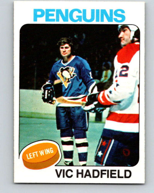 1975-76 O-Pee-Chee #165 Vic Hadfield  Pittsburgh Penguins  V5905