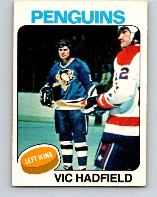 1975-76 O-Pee-Chee #165 Vic Hadfield  Pittsburgh Penguins  V5906