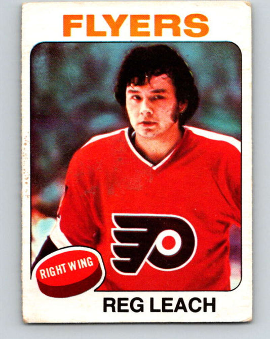 1975-76 O-Pee-Chee #166 Reggie Leach  Philadelphia Flyers  V5907
