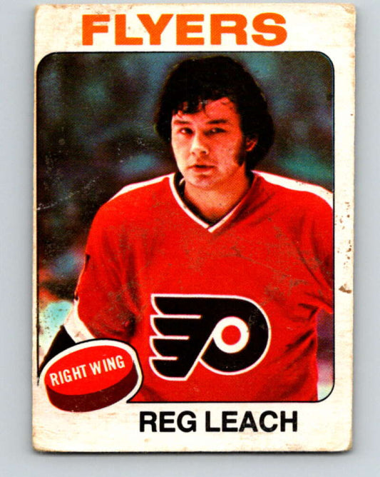1975-76 O-Pee-Chee #166 Reggie Leach  Philadelphia Flyers  V5911