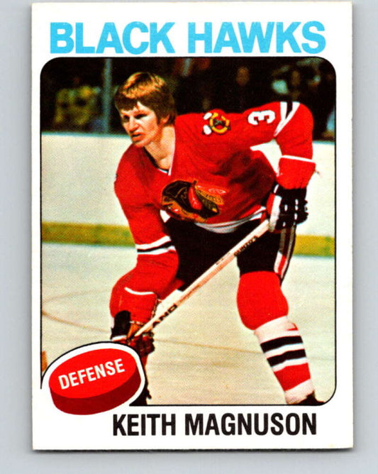 1975-76 O-Pee-Chee #176 Keith Magnuson  Chicago Blackhawks  V5953