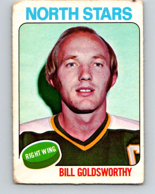 1975-76 O-Pee-Chee #180 Bill Goldsworthy  Minnesota North Stars  V5968
