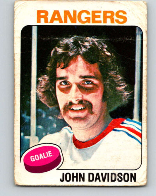 1975-76 O-Pee-Chee #183 John Davidson  New York Rangers  V5981