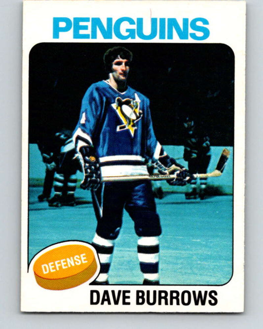 1975-76 O-Pee-Chee #186 Dave Burrows  Pittsburgh Penguins  V5990