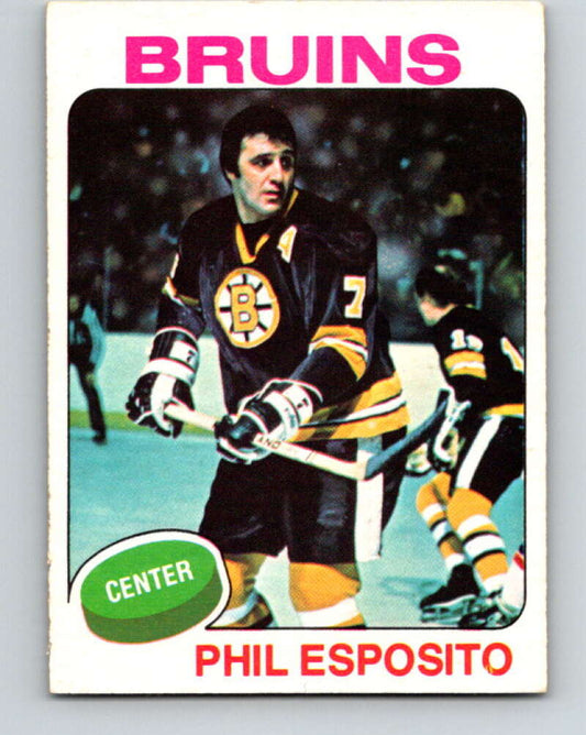 1975-76 O-Pee-Chee #200 Phil Esposito Boston Bruins  V6036