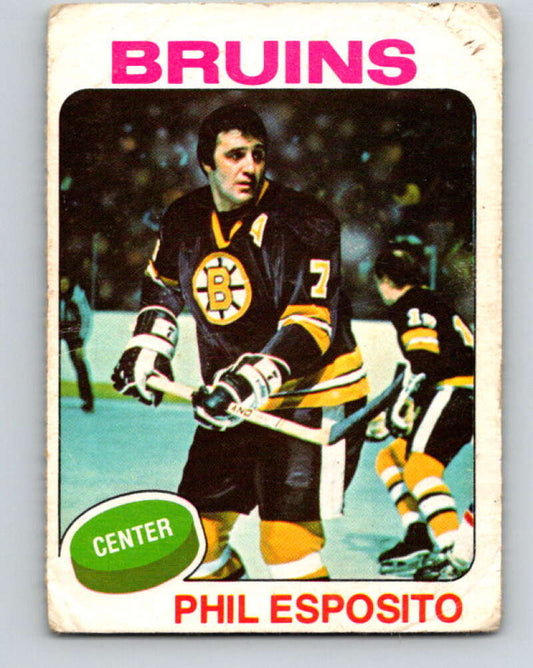1975-76 O-Pee-Chee #200 Phil Esposito  Boston Bruins  V6039