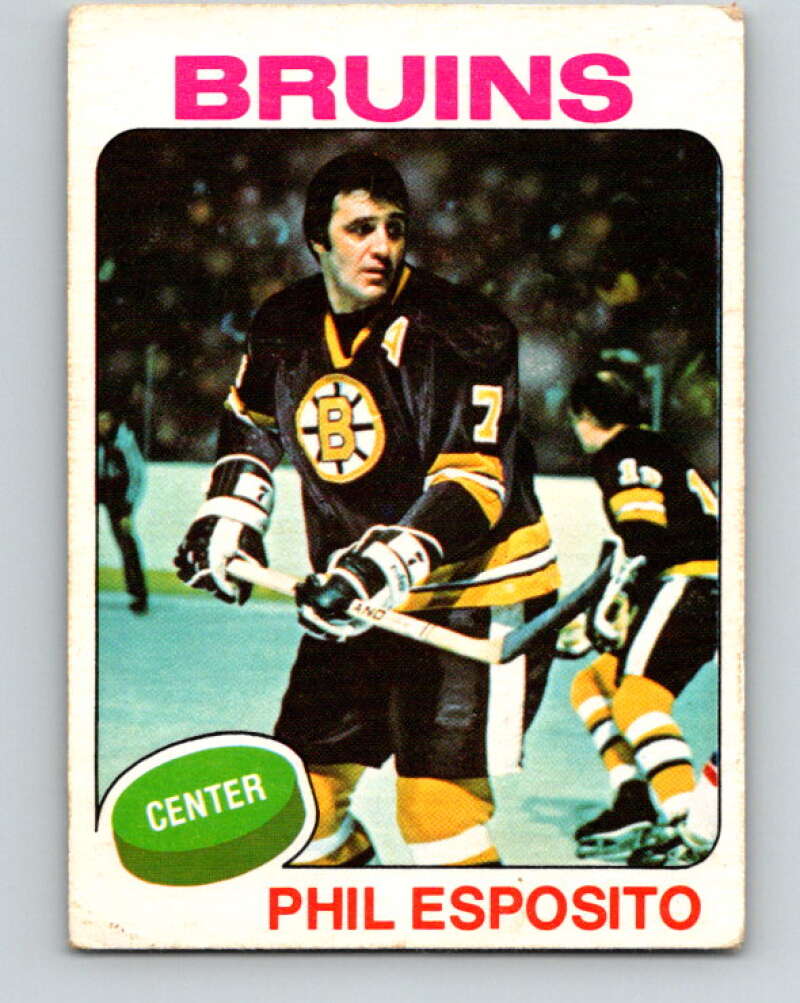 1975-76 O-Pee-Chee #200 Phil Esposito  Boston Bruins  V6041