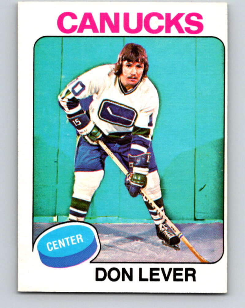 1975-76 O-Pee-Chee #206 Don Lever  Vancouver Canucks  V6066