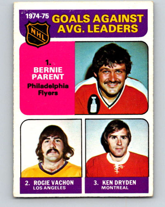 1975-76 O-Pee-Chee #213 Bernie Parent LL  Philadelphia Flyers  V6103