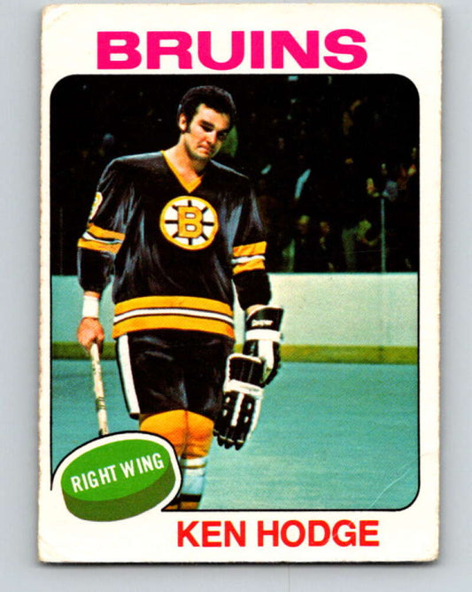 1975-76 O-Pee-Chee #215 Ken Hodge  Boston Bruins  V6109