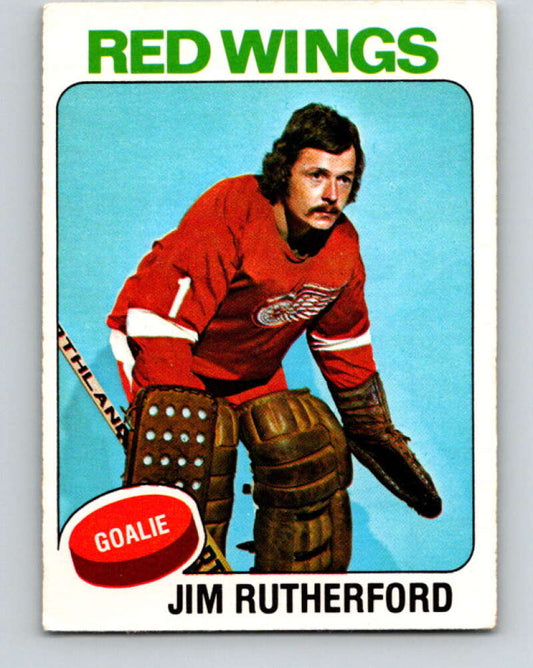1975-76 O-Pee-Chee #219 Jim Rutherford  Detroit Red Wings  V6129