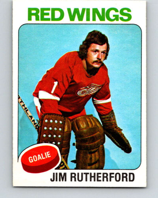 1975-76 O-Pee-Chee #219 Jim Rutherford  Detroit Red Wings  V6132