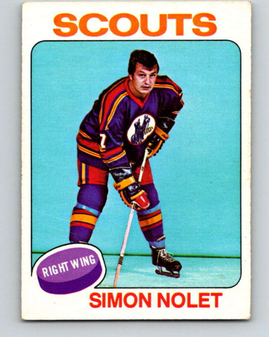 1975-76 O-Pee-Chee #220 Simon Nolet  Kansas City Scouts  V6134