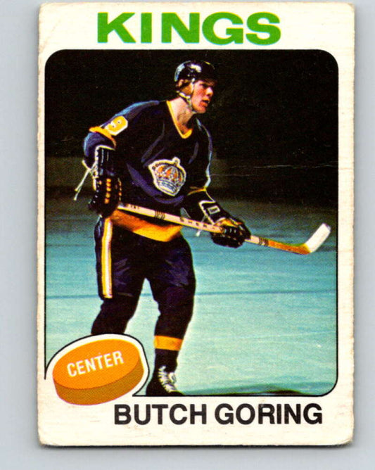 1975-76 O-Pee-Chee #221 Butch Goring  Los Angeles Kings  V6144