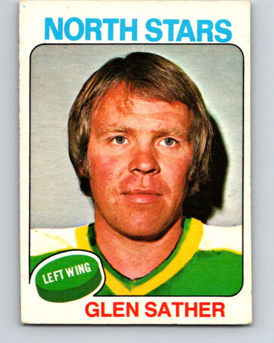 1975-76 O-Pee-Chee #222 Glen Sather  Minnesota North Stars  V6149