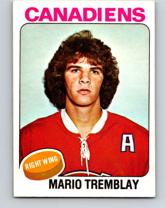 1975-76 O-Pee-Chee #223 Mario Tremblay UER  RC Rookie Montreal Canadiens  V6152