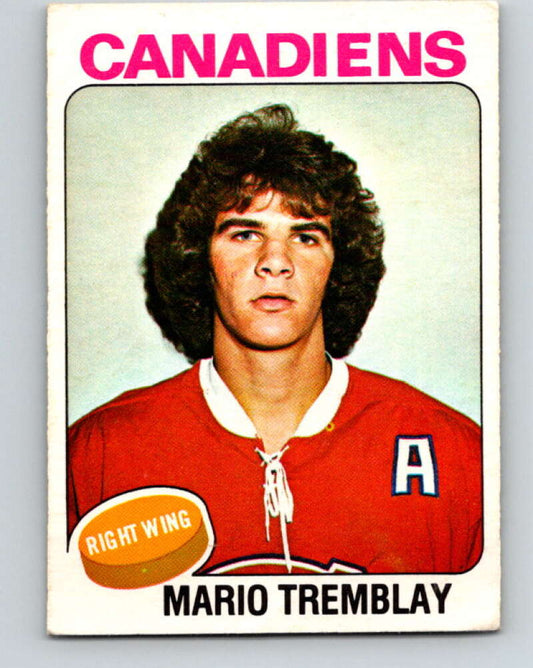 1975-76 O-Pee-Chee #223 Mario Tremblay UER  RC Rookie Montreal Canadiens  V6154
