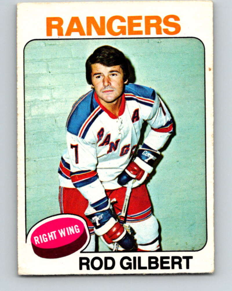 1975-76 O-Pee-Chee #225 Rod Gilbert  New York Rangers  V6164