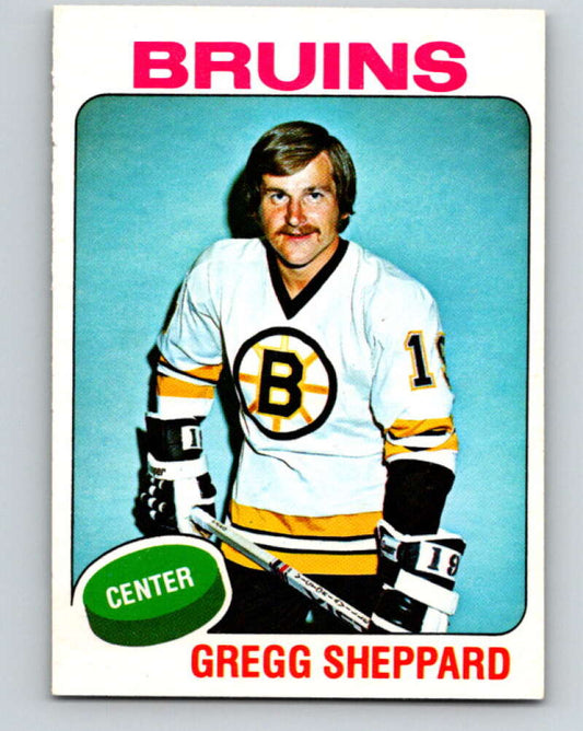 1975-76 O-Pee-Chee #235 Gregg Sheppard  Boston Bruins  V6203
