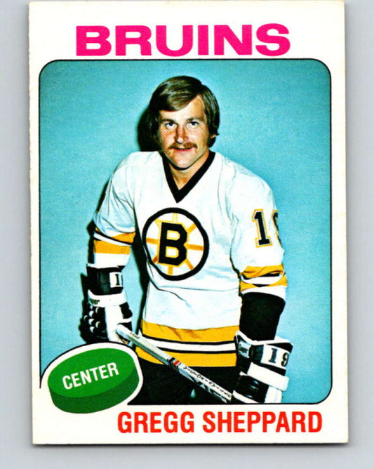 1975-76 O-Pee-Chee #235 Gregg Sheppard  Boston Bruins  V6205