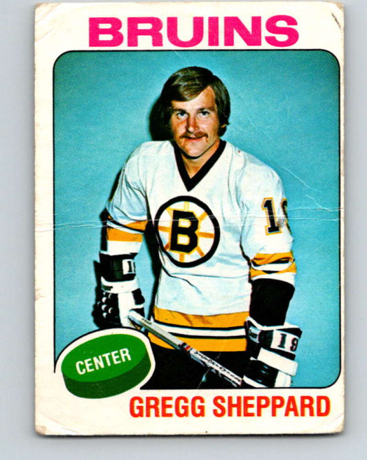 1975-76 O-Pee-Chee #235 Gregg Sheppard  Boston Bruins  V6206