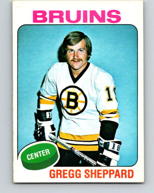 1975-76 O-Pee-Chee #235 Gregg Sheppard  Boston Bruins  V6207