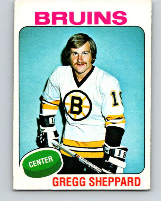 1975-76 O-Pee-Chee #235 Gregg Sheppard  Boston Bruins  V6209