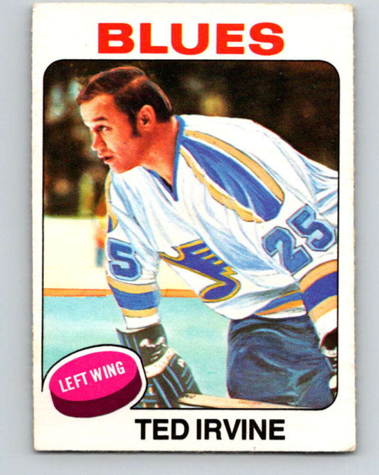 1975-76 O-Pee-Chee #244 Ted Irvine UER  St. Louis Blues  V6249