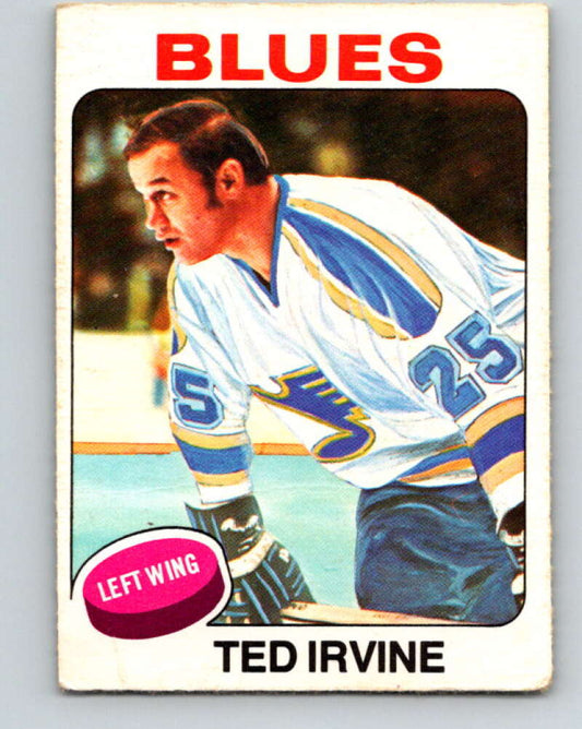 1975-76 O-Pee-Chee #244 Ted Irvine UER  St. Louis Blues  V6250