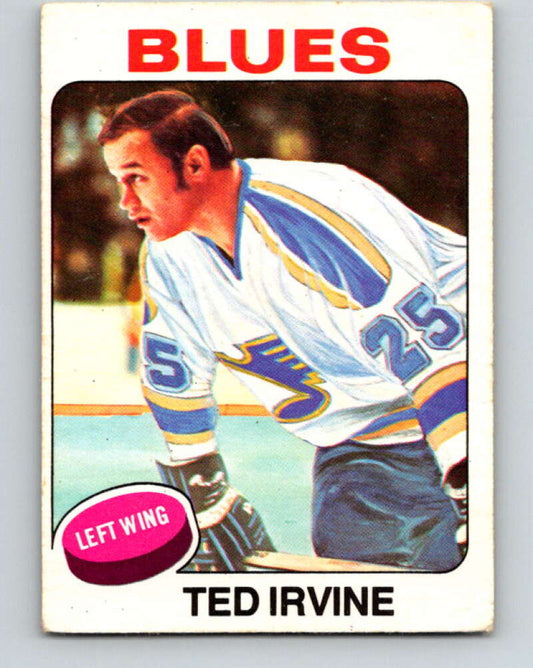 1975-76 O-Pee-Chee #244 Ted Irvine UER  St. Louis Blues  V6253