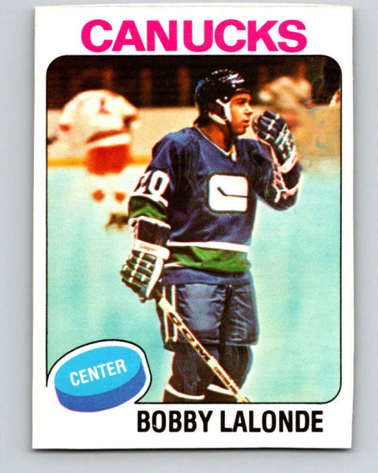 1975-76 O-Pee-Chee #246 Bobby Lalonde  Vancouver Canucks  V6261