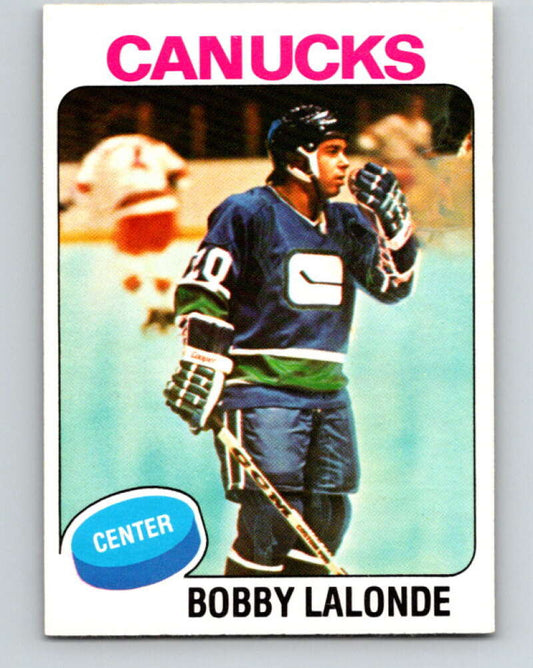 1975-76 O-Pee-Chee #246 Bobby Lalonde  Vancouver Canucks  V6263