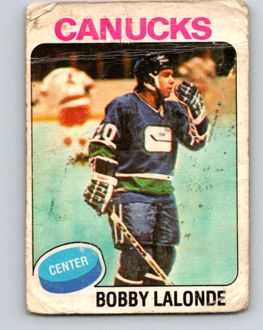 1975-76 O-Pee-Chee #246 Bobby Lalonde  Vancouver Canucks  V6264